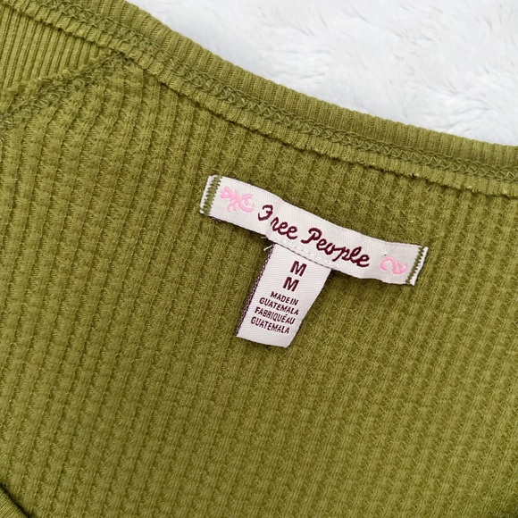 NWT- FREE PEOPLE Santa Clara Thermal in Ferngully - Picture 7 of 11